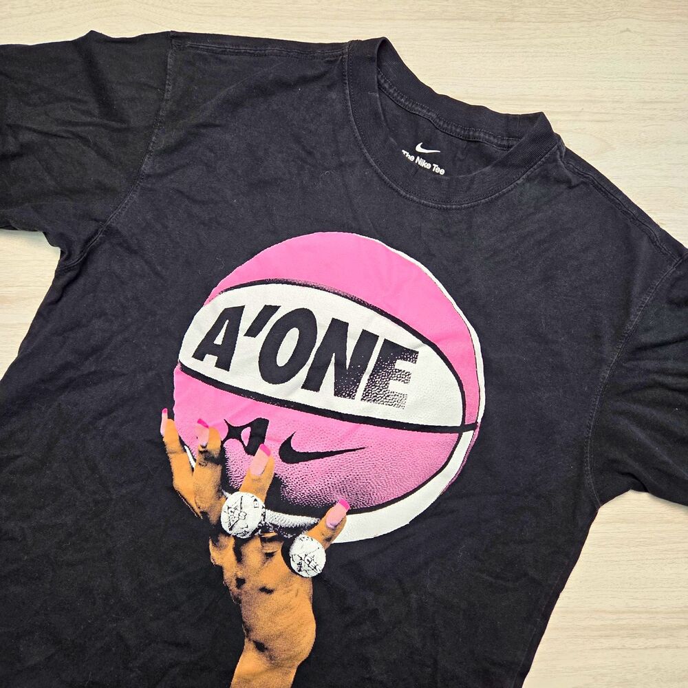 Nike Unisex A’ja Wilson A’One Basketball Graphic Tee Small Limited Edition Pink